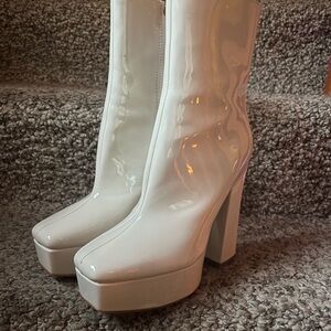 White Platform Boots